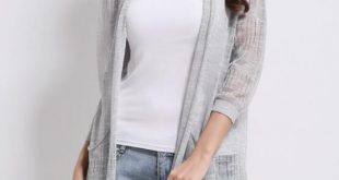 2019 New Women'S Spring And Summer Sweater Cardigan Long Of Ultra