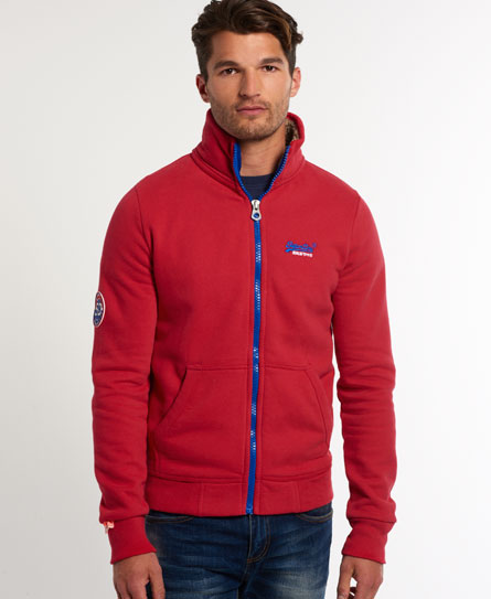 superdry hoodies cheap, Mens superdry track top indiana red supersry