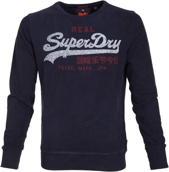 Superdry Sweater Logo Navy order online | Suitable