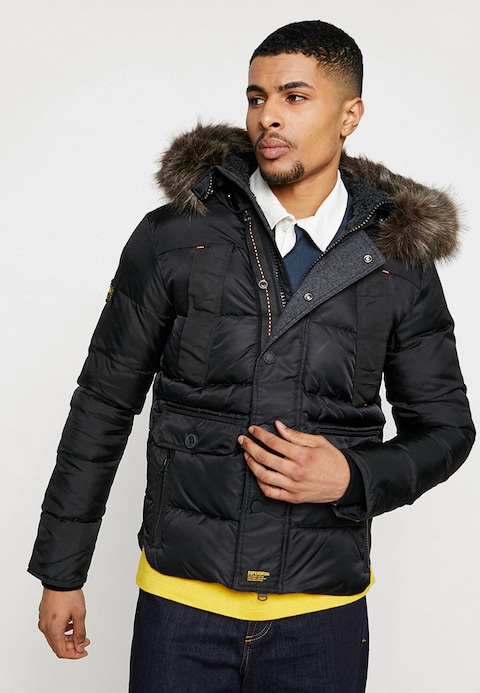 Superdry CHINOOK - Winter jacket - black - Zalando.co.uk