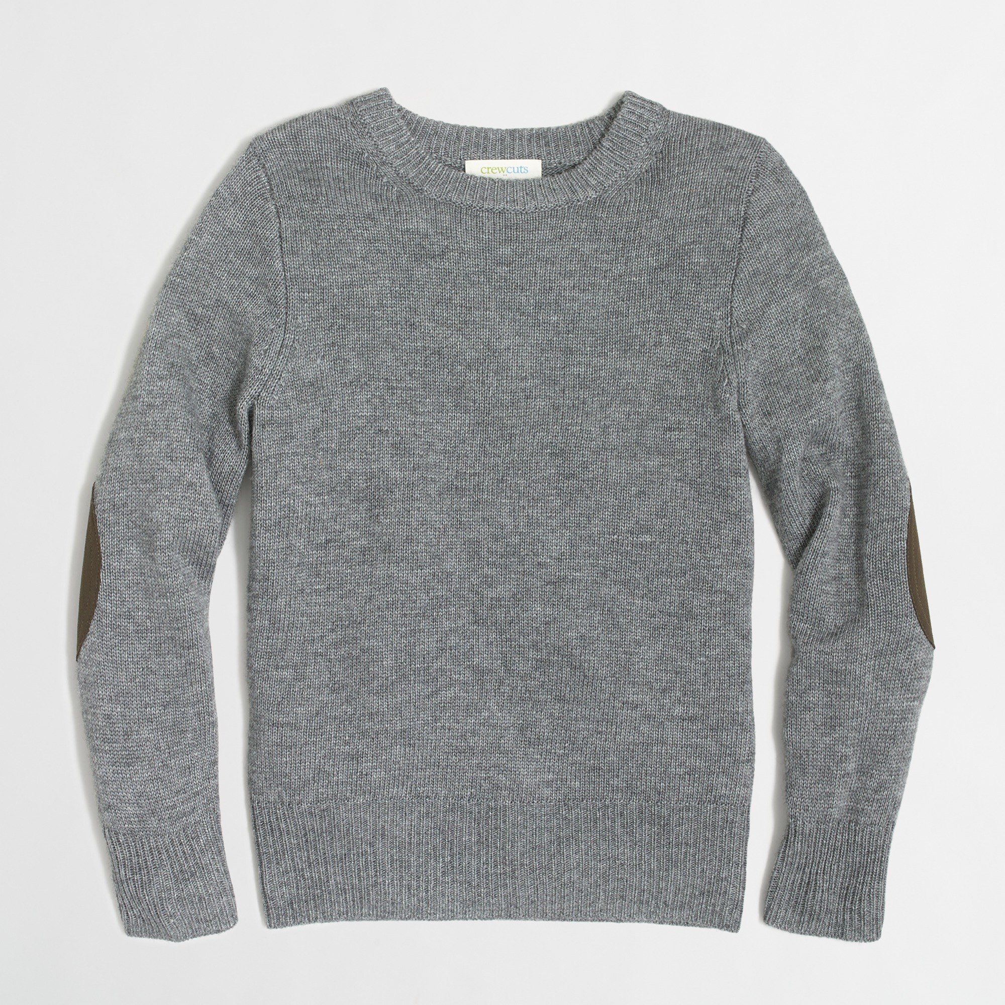 Boys' elbow-patch crewneck sweater : FactoryBoys Crewnecks | Factory