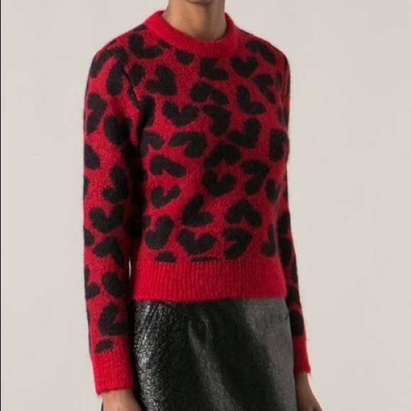 Saint Laurent Sweaters | Heart Sweater Size M | Poshmark