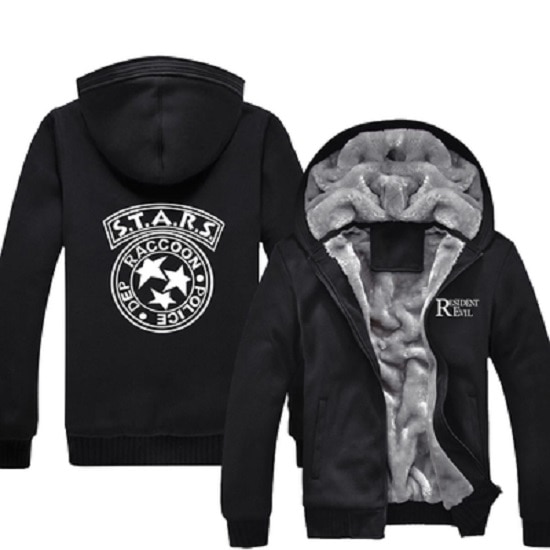 Resident Evil S.T.A.R.S Hoodies Special Tactics And Rescue Logo Zip