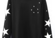 Black Stars Embroidery Hoodie - Hoodies - Sweatshirts - Tops