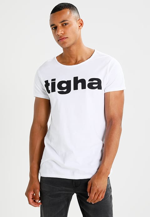 Flawlessly T-Shirt Men Print White White Tigha Logo