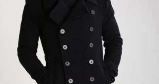 Men's Tigha Hannes - Classic Coat - Black - Jackets and Coats | www