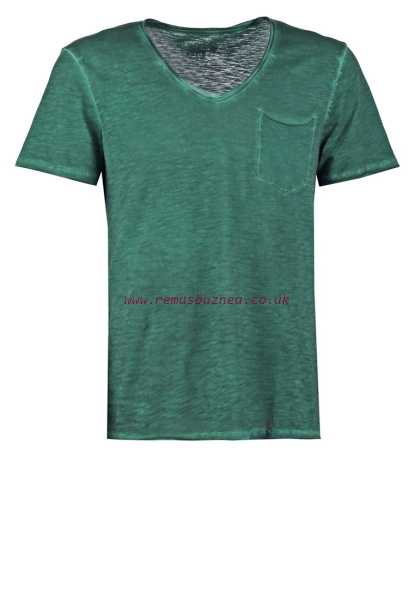 Glamour Denim T Shirt Tom Tailor Green Men's Basic Fit Basic T Shirts