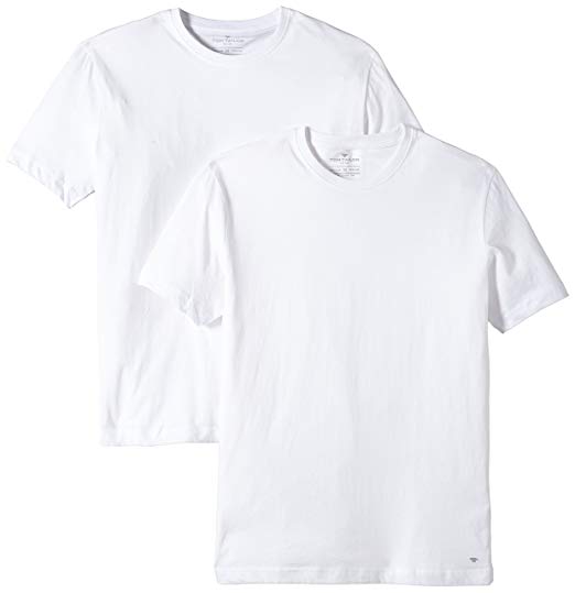 Tom Tailor T-Shirt, Crew-Neck, Double, White Oder Black | Amazon.com