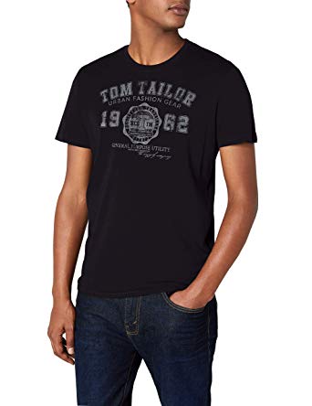 Amazon.com: Tom Tailor Vintage T-Shirt with Logo Print in 3 Colours