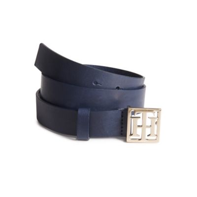 TH Buckle Leather Belt | Tommy Hilfiger