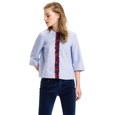 Tartan Ruffle Blouse | Tommy Hilfiger