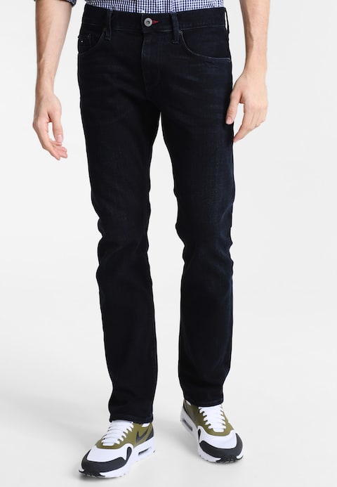 Tommy Hilfiger DENTON - Straight leg jeans - blue black - Zalando.co.uk