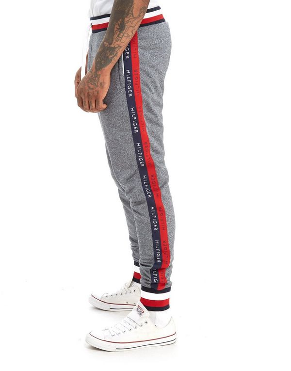 Tommy Hilfiger Tech Terry Tape Pants Grey Men Breathable Casual