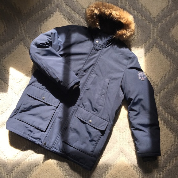 Tommy Hilfiger Jackets & Coats | Winter Coat Mens Large Navy Blue