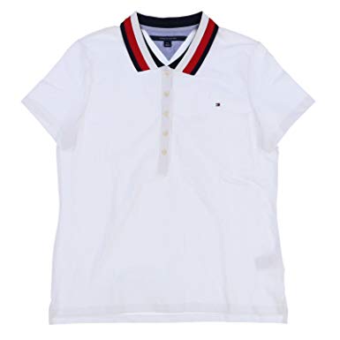 Tommy Hilfiger Womens Stretch Mesh Polo Shirt at Amazon Women's
