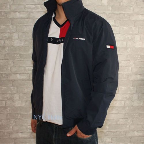 Tommy Hilfiger Men's Jacket Size Medium M Color NavyBlue 2 Front