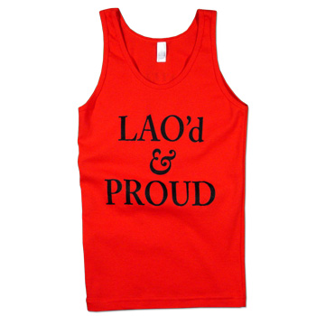 Lao'd and Proud Women's Tank Top Shirt by Teada Productions RED in