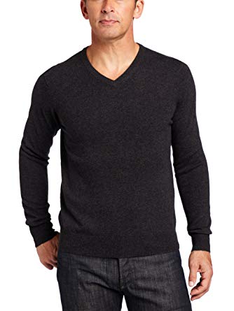 Williams Cashmere Men's 100% Cashmere V-Neck Sweater at Amazon Men's