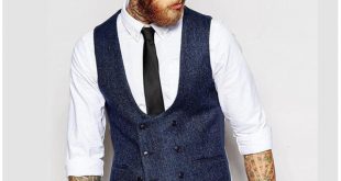 New British Style Slim Woollen cloth Double Breasted Sleeveless