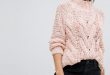 Vila Light Pink Cable Knit Sweater | Tops | Pinterest | Cable knit