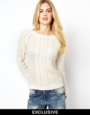 Vila Swirl Cable Knit Sweater | Clothes: Cold Weather | Ropa, Me gustas