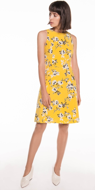 Citrus Floral Viscose Dress | Buy Dresses Online - Cue