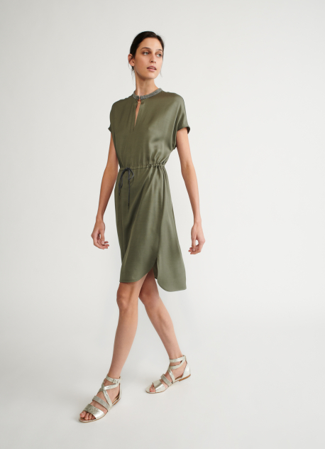 Viscose dress, laurel | Dresses | Clothing | Fabiana Filippi Shop Online