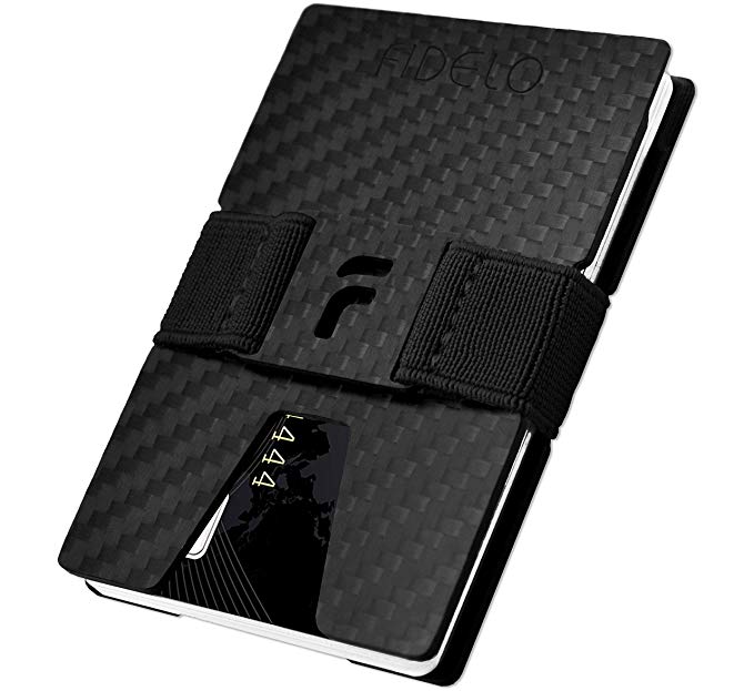 Amazon.com: FIDELO Carbon FIber Minimalist Wallet - Mens Slim Wallet