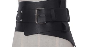 New Women ultra Plus wide belt accessories Faux Leather Elastic