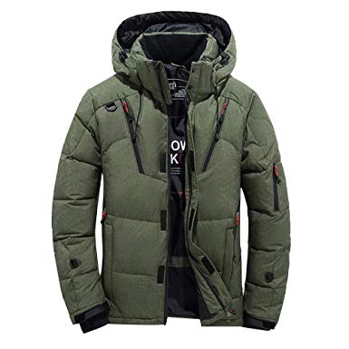 Amazon.com: Mens Trench Coat,Men Boys Warm Hooded Winter Coat