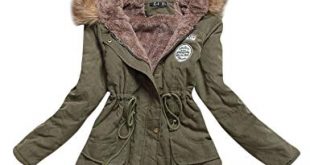 Amazon.com: Womens Hooded Warm Winter Coats Faux Fur Lined Parkas