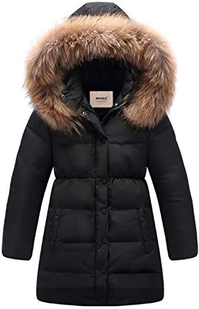Amazon.com: ZOEREA Big Girls' Winter Parka Coat Puffer Jacket Padded