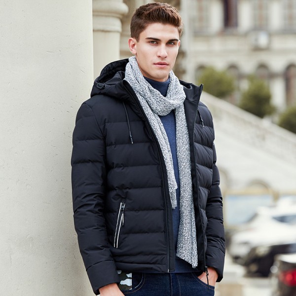 Buy Thick down jacket men brand clothing winter down coat male top