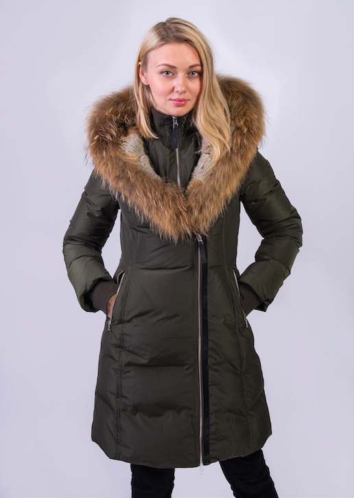 Long down coats for women