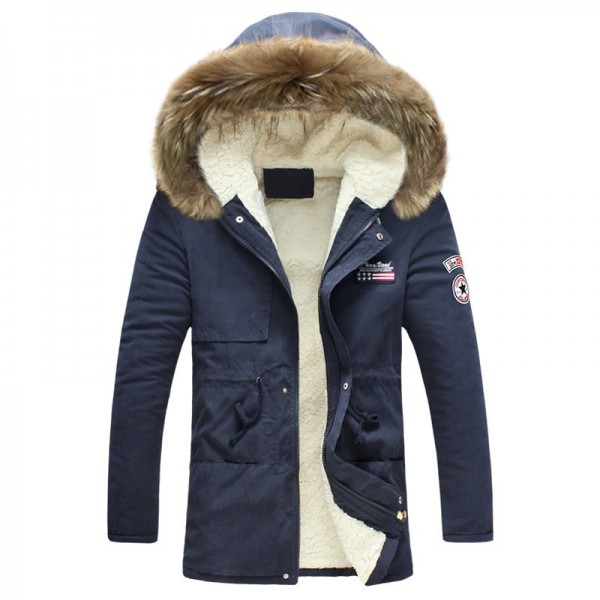 Buy Mens winter jacket 2019 New Fashion Windproof Warm Wool Liner