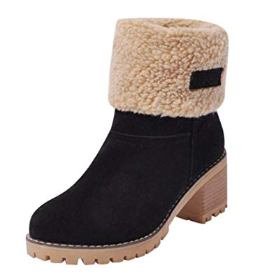 Amazon.com | Hunzed Ladies Winter Warm Shoes Women Girl's Snow Boots