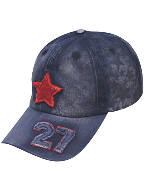 Dahlia Women's Cap - Star Panel Five-Pointed Star Number 27 - Jean