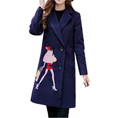 Amazon.com: Winter Woolen Coat Women 'S Long Section Coats Fashion