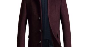 2017 New Long Wool Coat Men Wool & Blends Winter Men Overcoat
