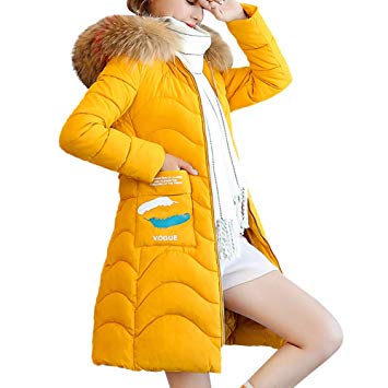 Womens Parka Jacket Hooded Winter Coats Faux Fur Outdoor Warm Faux