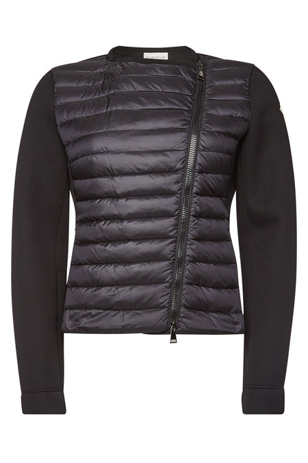 Moncler - Zipped Cardigan with Down Filling - black