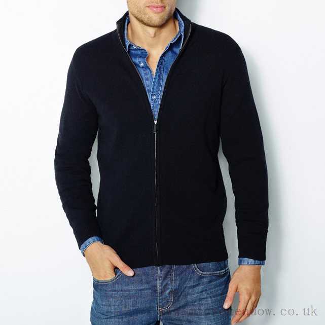 Cardigan Mens Pure Lambswool Zipped R Essentiel And Cardigan Free